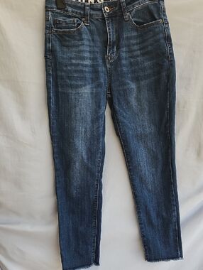 S.O.N.G Women’s SkinnyAnkle High Rise Curvy Jeans - Dark Blue Size 7/28